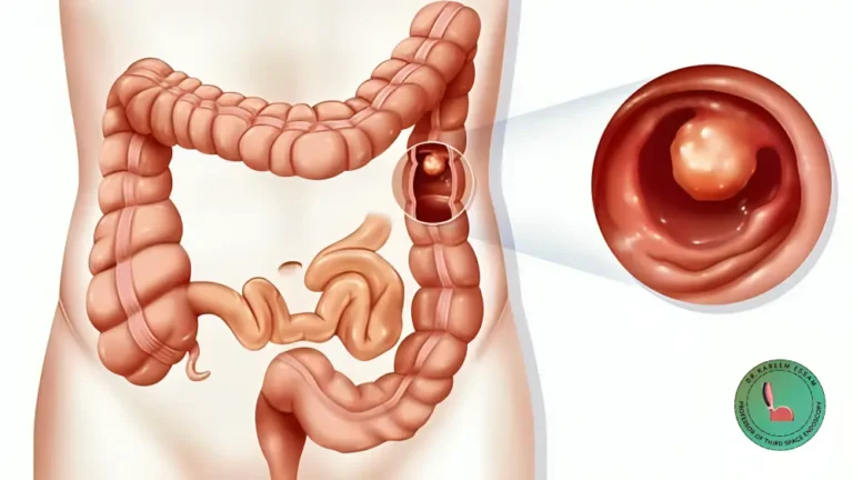 ازالة لحمية القولون بالمنظار​